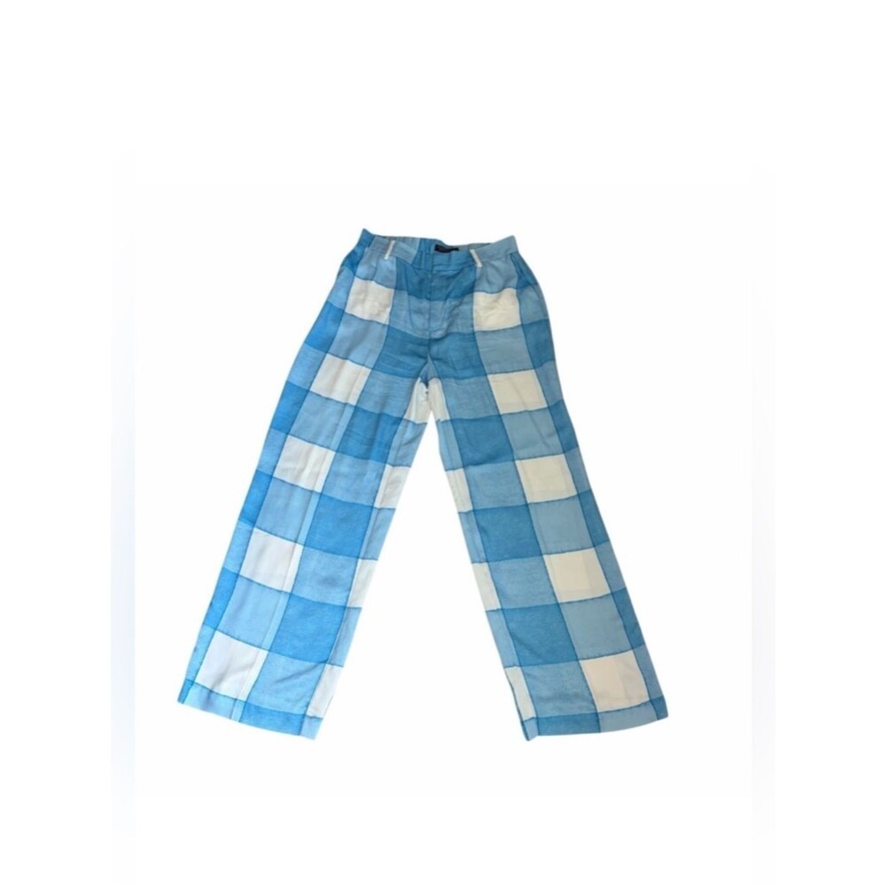 Vineyard Vines Luxe Blue Checkered Pants – Size 10 NWOT